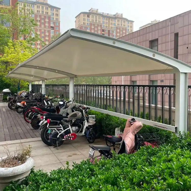 那曲膜结构电动车棚